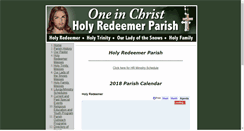 Desktop Screenshot of holyredeemerparish.net